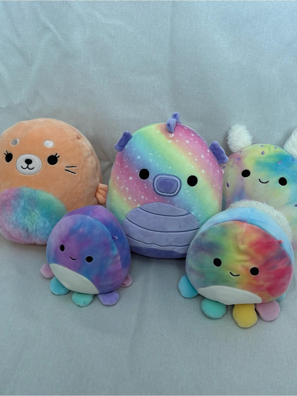 Lot Of 5 Rainbow Sea Creature Squishmallows